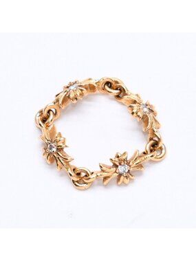 Chrome Hearts 22k Tiny CH Plus Ring Diamond Mini Cloth Gold
